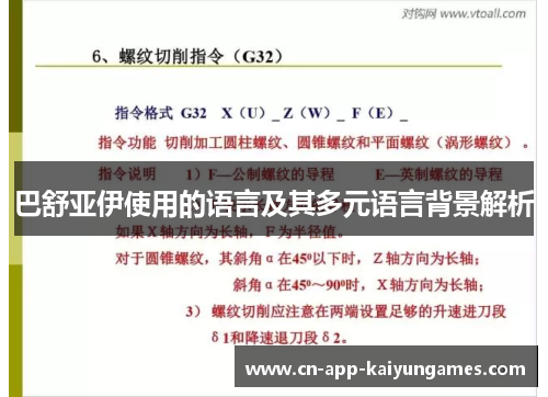 巴舒亚伊使用的语言及其多元语言背景解析